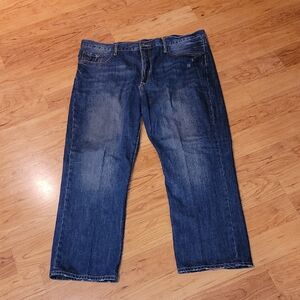 STETSON Blue Relaxed Jeans In 1312 MODERN STRAIGHT LEG Design